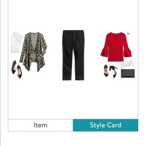 Stitchfix black crop jeans eyelet detail 16 EUC